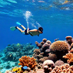 Caribbean Holidays, February Cura&ccedil;ao, A snorkeller exploring clear shallow water over a colourful coral reef near Cura&ccedil;ao, with tropical fish and sunlight filtering through the sea