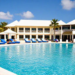 Caribbean Holidays, February Cura&ccedil;ao, Adults relaxing beside a turquoise Caribbean pool at an adults-only resort in Cura&ccedil;ao, bright February sunshine