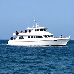 Caribbean Holidays, February Diving, A modern dive boat carrying scuba divers across calm blue water near Providenciales, Turks and Caicos