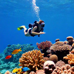 Caribbean Holidays, February Diving, Colourful coral reef and tropical fish beneath clear Caribbean water near Saint Lucia