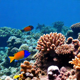 Caribbean Holidays, February Diving, Colourful tropical fish and healthy coral around a volcanic underwater reef near Montserrat