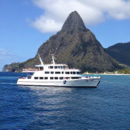 Caribbean Holidays, February Diving, Friendly Saint Lucia dive boat carrying holidaymakers along a scenic coastline beneath the Pitons