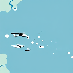 Caribbean Holidays, February Escapes, Caribbean travel map showing Puerto Rico and neighbouring islands with a small aircraft and sailing boat
