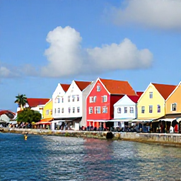 Caribbean Holidays, February Escapes, Colourful Philipsburg waterfront and historic streets on Sint Maarten with visitors exploring in warm February sunshine