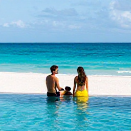 Caribbean Holidays, February Escapes, Elegant adults-only Caribbean resort with an infinity pool, white sand beach and couples enjoying a quiet February afternoon
