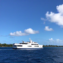 Caribbean Holidays, February Escapes, Travellers enjoying a stylish Caribbean island-hopping holiday with a ferry, tropical coastline and bright February sunshine