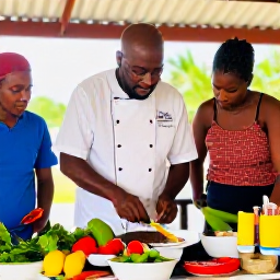 Caribbean Holidays, February Festivals, Traditional Caribbean cooking class in Saint Kitts, with local ingredients, fresh fish, vegetables and a friendly chef