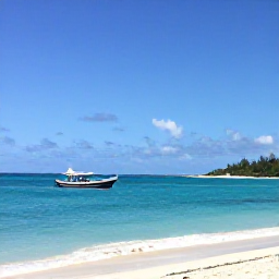 Caribbean Holidays, February Holidays, A small boat cruising past uninhabited cays in Turks and Caicos, with bright blue sea, sandy beaches and a clear sky