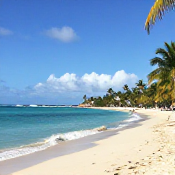 Caribbean Holidays, February Holidays, A sunny beach on St Thomas in the U.S. Virgin Islands with turquoise water, soft sand, palm trees and a relaxed February atmosphere