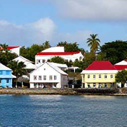 Caribbean Holidays, February Holidays, Historic waterfront and quiet streets on Sint Eustatius in the Caribbean, with tropical vegetation and traditional island buildings
