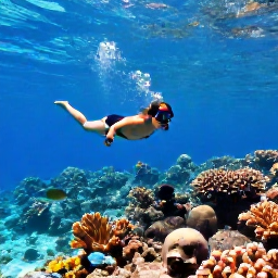 Caribbean Holidays, February Holidays, Snorkeller exploring a clear coral reef beside Bonaire, with tropical fish and bright Caribbean sunlight beneath the water