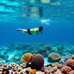 Caribbean Holidays, February Holidays, Visitors snorkelling above a colourful coral reef in clear turquoise water near Turks and Caicos