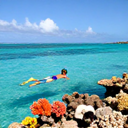 Caribbean Holidays, February Honeymoons, Couple snorkelling in clear turquoise water near a colourful coral reef in the Grenadine islands