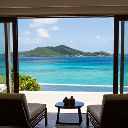 Caribbean Holidays, February Honeymoons, Stylish honeymoon suite with private terrace overlooking the turquoise sea and green islands of the British Virgin Islands