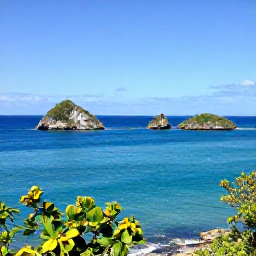 Caribbean Holidays, February Hotspots, A scenic photograph of Chalk Sound National Park in Providenciales, with vivid blue water, small rocky islands and bright February sunlight