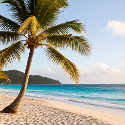 Caribbean Holidays, February Instagram Hotspots, Bright Caribbean beach in Saint Vincent and the Grenadines in February, turquoise water, palm trees and soft morning light