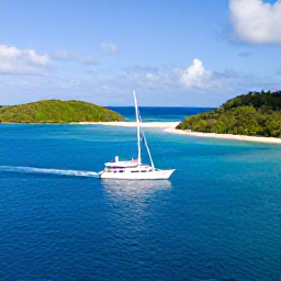 Caribbean Holidays, February Luxury Holidays, Luxury sailing yacht cruising between the Grenadines, clear blue water, small green islands, snorkellers and bright February sunshine