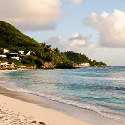 Caribbean Holidays, February Nature Holidays, A sunny February morning on St John in the United States Virgin Islands, with turquoise sea, green hills and a quiet beach
