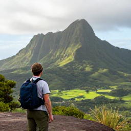 Caribbean Holidays, February Nature Holidays, Hiker exploring a green Caribbean national park with mountain views and a knowledgeable local guide
