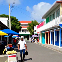 Caribbean Holidays, February Solo Holidays, A solo visitor exploring Kingstown market and colourful streets in Saint Vincent, tropical produce, friendly locals and Caribbean architecture