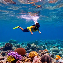 Caribbean Holidays, February Solo Holidays, Solo traveller enjoying a guided Caribbean snorkelling excursion over a colourful reef in clear February water