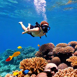 Caribbean Holidays, February Solo Holidays, Solo traveller snorkelling above colourful coral and tropical fish in clear Caribbean water near St John