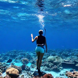 Caribbean Holidays, February Solo Holidays, Solo traveller snorkelling over a clear coral reef near Norman Island in the British Virgin Islands, colourful fish and bright blue water