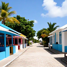 Caribbean Holidays, February Spa Breaks, A colourful Jamaican seaside town with local food stalls, music, tropical plants and friendly holiday atmosphere