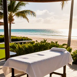 Caribbean Holidays, February Spa Breaks, Relaxing beachfront spa treatment at a luxury Cura&ccedil;ao resort in warm February sunshine