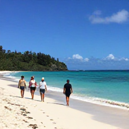 Caribbean Holidays, February Walking Holidays, Travellers resting at a sunny Caribbean beach after a morning walk on Saint Vincent and the Grenadines