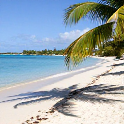 Caribbean Holidays, February Wellness, Quiet white sand beach at Magens Bay in St Thomas, US Virgin Islands, clear blue water, shaded palms and a peaceful February afternoon