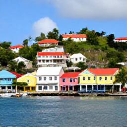 Caribbean Holidays, Grenada Adults Only, Colourful St George's harbour and waterfront in Grenada, with pastel buildings, hillside streets and traditional Caribbean atmosphere