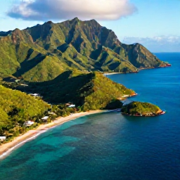 Caribbean Holidays, Grenada Adventure Holidays, Aerial view of Grenada&rsquo;s lush green mountains, turquoise Caribbean sea and secluded beaches in warm September sunshine