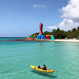 Caribbean Holidays, Grenada Adventure, Kayaker and snorkellers exploring clear turquoise water near Grenada's colourful underwater sculpture park