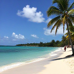 Caribbean Holidays, Grenada August Holidays, Relaxed Grand Anse Beach in Grenada with turquoise water, palm trees and visitors enjoying a sunny afternoon after carnival events