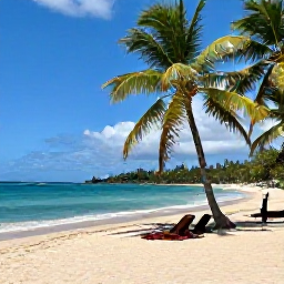 Caribbean Holidays, Grenada Backpacking, Budget-friendly backpackers relaxing at Grand Anse Beach with turquoise sea and palm trees