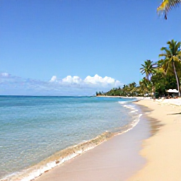 Caribbean Holidays, Grenada Business Class, Grand Anse Beach in Grenada on a sunny January day, with calm turquoise water, golden sand and palm trees