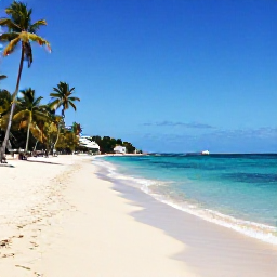 Caribbean Holidays, Grenada City Breaks, Grand Anse Beach near St George's, Grenada, with calm turquoise water, soft sand and palm trees under a clear sky