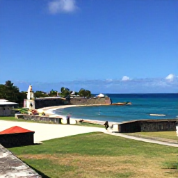 Caribbean Holidays, Grenada City Breaks, Historic Fort George overlooking St George's harbour and the Caribbean Sea on a clear spring day