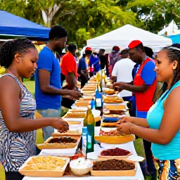 Caribbean Holidays, Grenada December Holidays, Grenadian Christmas market with local food, spices, music and friendly people in a festive outdoor setting