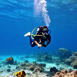 Caribbean Holidays, Grenada Diving February, Scuba diver exploring a clear Caribbean reef near Grenada in bright February sunshine