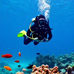 Caribbean Holidays, Grenada Diving May, Scuba diver exploring a clear Caribbean reef with colourful fish near Grenada in May
