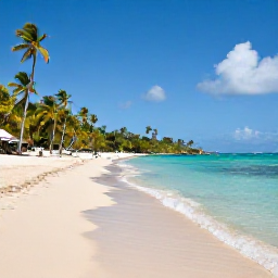 Caribbean Holidays, Grenada February, A quiet tropical beach near St George's, Grenada, with golden sand, palm trees and clear turquoise water