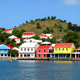 Caribbean Holidays, Grenada February Holidays, Colourful St George&rsquo;s harbour and hillside streets in Grenada under clear sunny skies