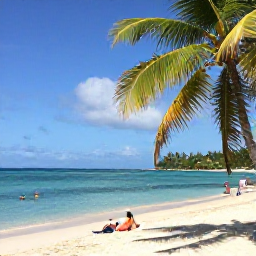 Caribbean Holidays, Grenada February Holidays, Visitors relaxing on Grand Anse Beach in Grenada, with clear water, soft sand and gentle palm shade