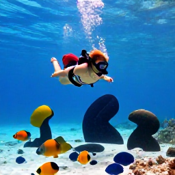 Caribbean Holidays, Grenada February Tours, Snorkelling excursion over the Molinere Underwater Sculpture Park in Grenada, with clear water, colourful fish and submerged statues