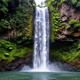 Caribbean Holidays, Grenada Instagram Hotspots, A dramatic photograph of Annandale Waterfall in Grenada, surrounded by lush rainforest, tropical plants and a clear pool beneath the falling water