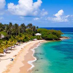 Caribbean Holidays, Grenada Instagram Spots, Aerial coastal view of Grand Anse Beach in Grenada, turquoise water, golden sand and palm trees, bright natural travel photography