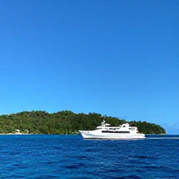 Caribbean Holidays, Grenada Island Hopping, A Caribbean inter-island ferry or small plane travelling between Grenada and neighbouring tropical islands under a clear blue sky