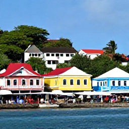 Caribbean Holidays, Grenada June Holidays, Visitors exploring St George's, Grenada, with colourful buildings, a hillside harbour and a local market atmosphere